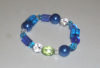 blue green and silver bracelet