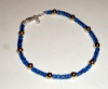 blue and gold bracelet