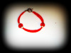 red and pearll bracelet